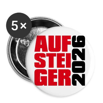 Promoted 2026 Promotion - Buttons large 2.2''/56 mm (5-pack) - white - Front