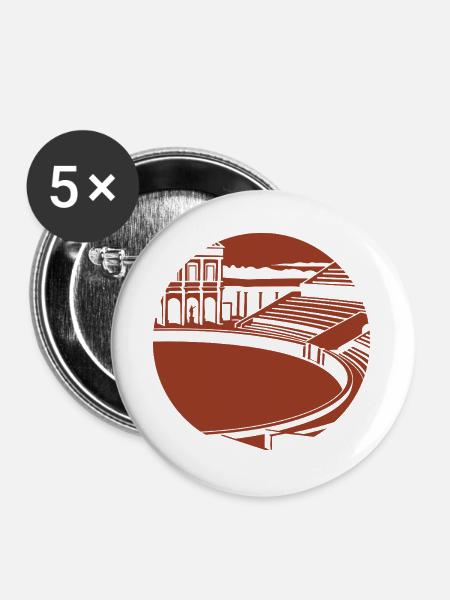 Ikone – gallo-römisch - Buttons groß 56 mm (5er Pack) - Weiß