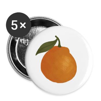 Sunlit Orange Sketch Tee - Buttons large 2.2''/56 mm (5-pack) - white - Front