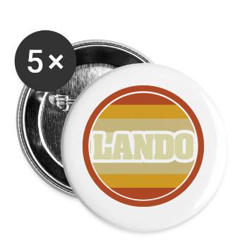 Legendary Lando - Buttons large 2.2''/56 mm (5-pack) - white - Front