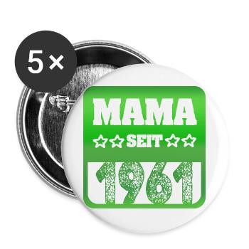 1961 - Buttons large 2.2''/56 mm (5-pack) - white - Front