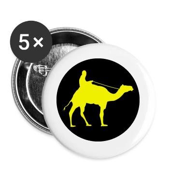 camel_ride_02 - Lot de 5 grands badges (56 mm) - blanc - Devant