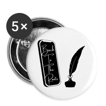 Back To The Roots Smartphone 90s Digital Detox - Buttons groß 56 mm (5er Pack) - Weiß - Vorne