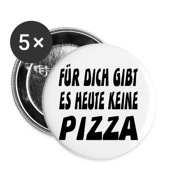 Pizza - Buttons large 2.2''/56 mm (5-pack) - white - Front