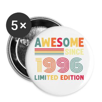 30e anniversaire du millésime 1996 - Lot de 5 grands badges (56 mm) - blanc - Devant