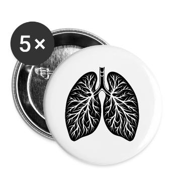 Lungs - Buttons large 2.2''/56 mm (5-pack) - white - Front