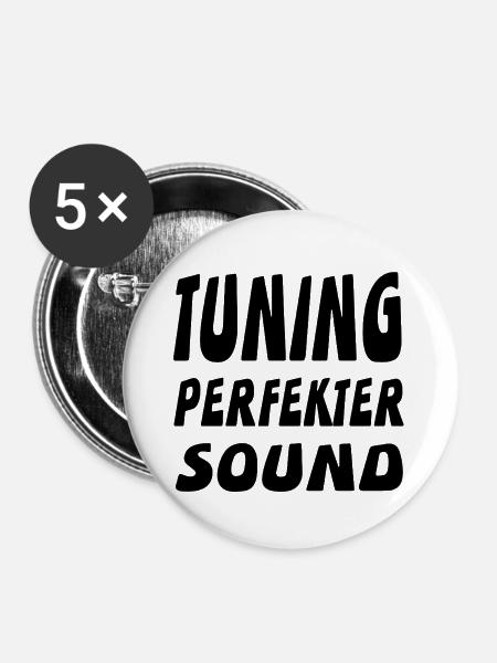 Tuning - Buttons groß 56 mm (5er Pack) - Weiß