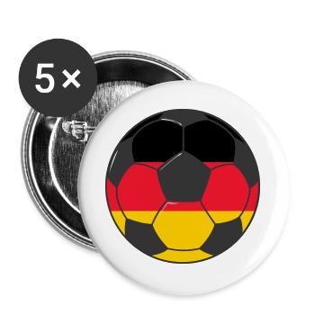 Football_team_Germany - Buttons large 2.2''/56 mm (5-pack) - white - Front