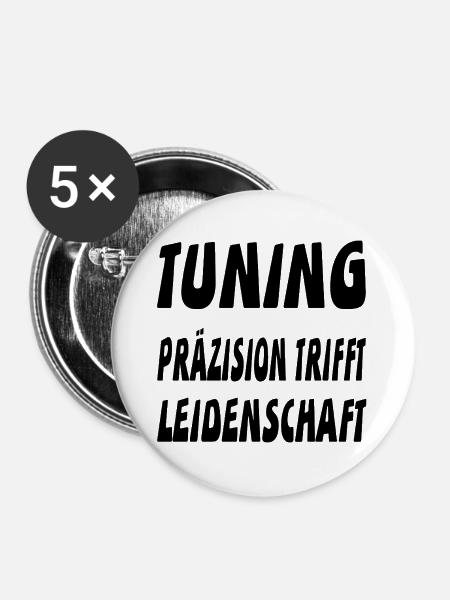 Tuning - Buttons groß 56 mm (5er Pack) - Weiß