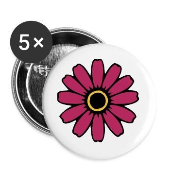 Cadeau pour la fête des mères : Idée de cadeau pour la fête des mères - Lot de 5 grands badges (56 mm) - blanc - Devant