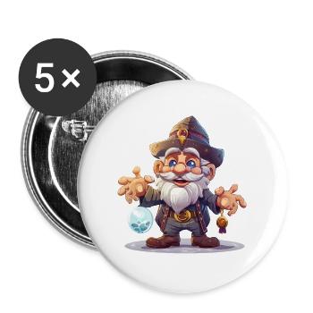 Imp Enchanted Forest Luminous Sphere Magician - Buttons large 2.2''/56 mm (5-pack) - white - Front