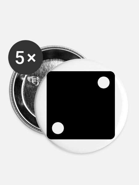Das Spiel sagt - Buttons groß 56 mm (5er Pack) - Weiß