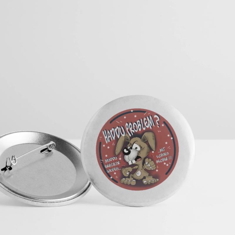 Haddu Problem Buttons groß 56 mm (5er Pack)