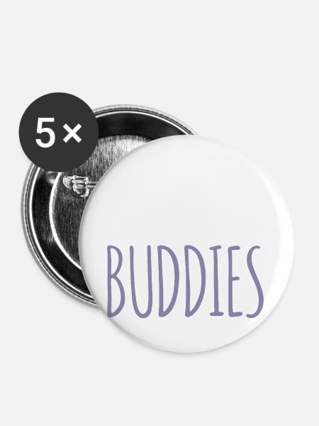 Reisebegleiter - Buttons groß 56 mm (5er Pack) - Weiß