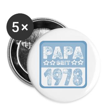 1978 - Buttons groß 56 mm (5er Pack) - Weiß - Vorne