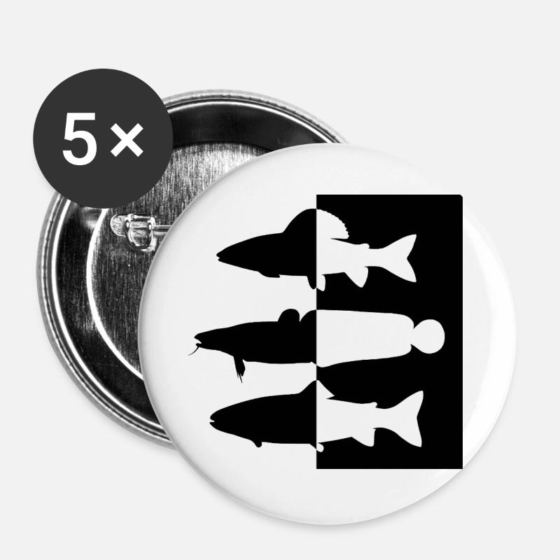 Grayling region - Buttons large 2.2''/56 mm (5-pack) - white