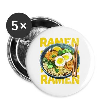ramen - Buttons large 2.2''/56 mm (5-pack) - white - Front