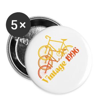 Vintage 1996 - Buttons groß 56 mm (5er Pack) - Weiß - Vorne