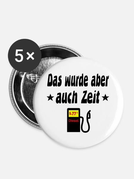 Diesel - Buttons groß 56 mm (5er Pack) - Weiß