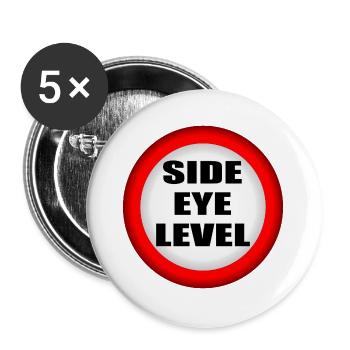 Side Eye Level - Buttons large 2.2''/56 mm (5-pack) - white - Front