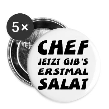patron - Lot de 5 grands badges (56 mm) - blanc - Devant