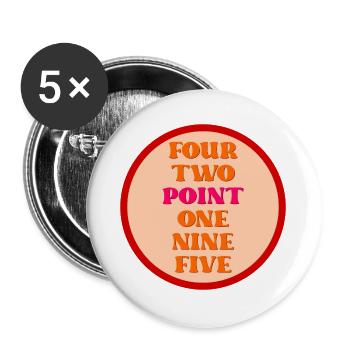 Motivation Marathon Run - Buttons large 2.2''/56 mm (5-pack) - white - Front