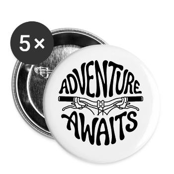 bicycle - Buttons large 2.2''/56 mm (5-pack) - white - Front