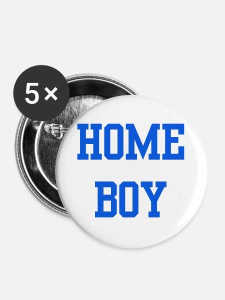 HB Home Boy Hamburg - Buttons groß 56 mm (5er Pack) - Weiß