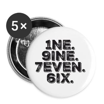 Millésime 1976 - Lot de 5 grands badges (56 mm) - blanc - Devant