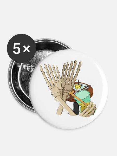 Ewigkeit - Buttons groß 56 mm (5er Pack) - Weiß