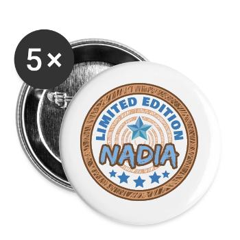 Nadia - Buttons groß 56 mm (5er Pack) - Weiß - Vorne