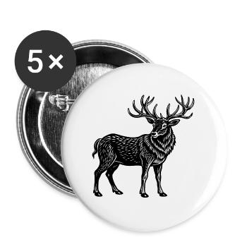 elk - Buttons large 2.2''/56 mm (5-pack) - white - Front