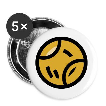 Tennis Ball Dog Toy Dog Sport Play - Buttons large 2.2''/56 mm (5-pack) - white - Front