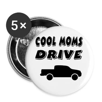 Auto - Buttons groß 56 mm (5er Pack) - Weiß - Vorne