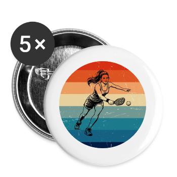 Pickleball Game Design for Pickleball Coach Fans - Buttons large 2.2''/56 mm (5-pack) - white - Front