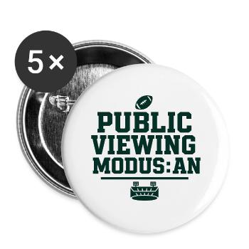 Public Viewing Mode On - Buttons large 2.2''/56 mm (5-pack) - white - Front
