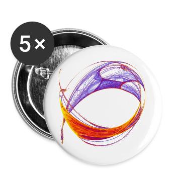 Quand le chaos a appris à rêver - Lot de 5 grands badges (56 mm) - blanc - Devant