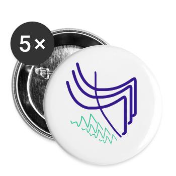 Qu’est-ce que je donne à un artiste ? - Lot de 5 grands badges (56 mm) - blanc - Devant