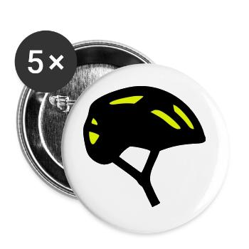 Bicycle Helmet Profile Icon - Buttons large 2.2''/56 mm (5-pack) - white - Front