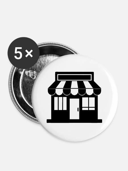 Abspeichern - Buttons groß 56 mm (5er Pack) - Weiß