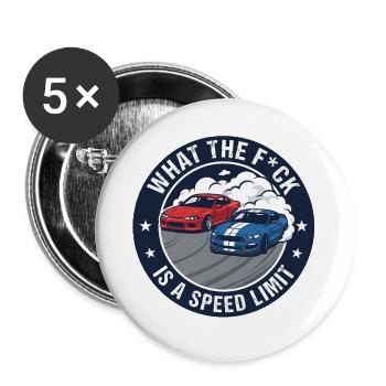 Drift Humor Circle Design - Buttons large 2.2''/56 mm (5-pack) - white - Front