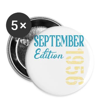 Septembre 1956 - 70e anniversaire - Lot de 5 grands badges (56 mm) - blanc - Devant