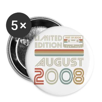Cassette | Best of August 2008 | Limited Edition - Buttons large 2.2''/56 mm (5-pack) - white - Front