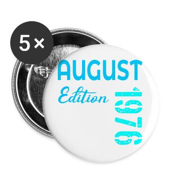 August 1976 - 50th birthday - Buttons large 2.2''/56 mm (5-pack) - white - Front