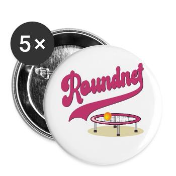 Ensemble Roundnet - Lot de 5 grands badges (56 mm) - blanc - Devant