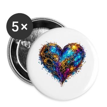 file_00000000434081f48424bb66a66784f9 - Buttons groß 56 mm (5er Pack) - Weiß - Vorne
