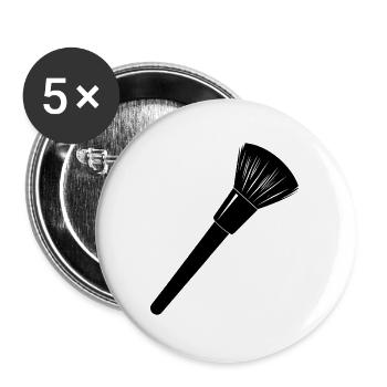 Makeup Brush - Buttons large 2.2''/56 mm (5-pack) - white - Front