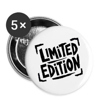 Édition limitée – Black Saying & Statement - Lot de 5 grands badges (56 mm) - blanc - Devant