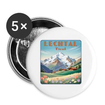 Lech Valley - Buttons large 2.2''/56 mm (5-pack) - white - Front