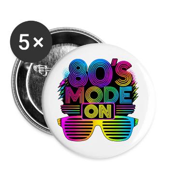 C’est mon costume des années 80 - Lot de 5 grands badges (56 mm) - blanc - Devant